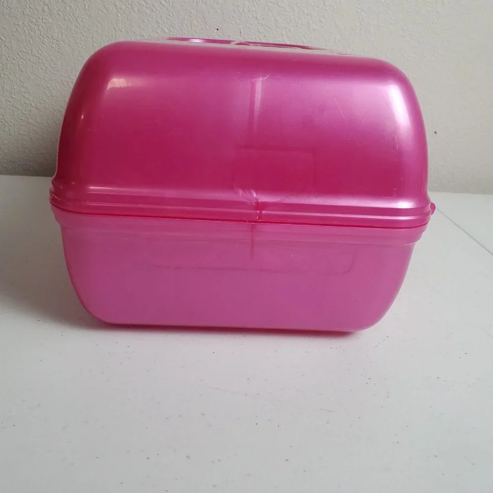 Caboodles 5626 Mirror Makeup Case Organizer Pink Made in USA Plano Molding Co.